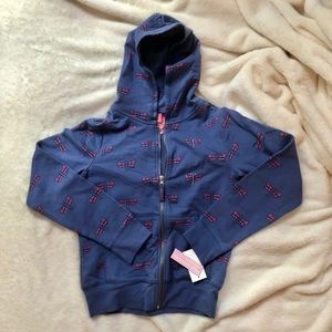 New Primp Girl Blue Hoodie Jacket XL 16